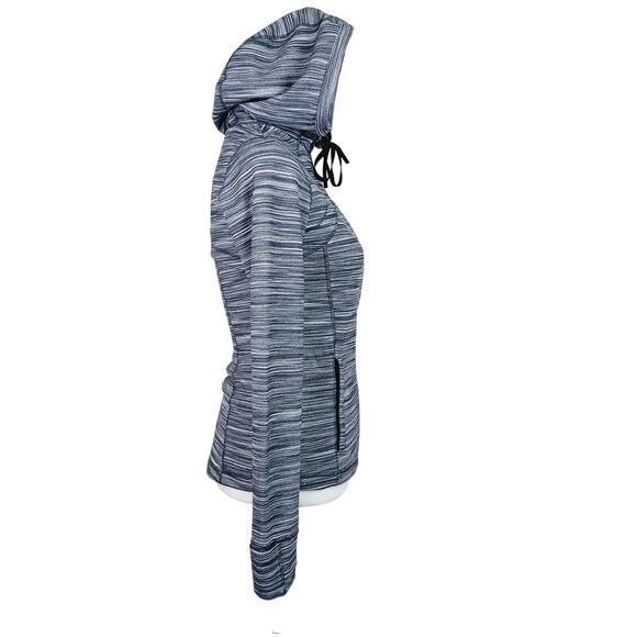 Lululemon Size 6 Hooded Define Jacket Nulu Mini Space Dye Gray White W4BF8S NWOT - Picture 6 of 7